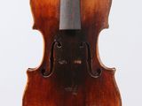 an old violin with a bow on a white background