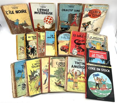 Collection d'albums des Aventures de Tintin :