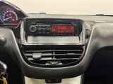 a car dashboard with a digital clock on it