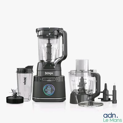 a blender that is sitting next to a blender and a blender