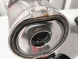 a close up view of a vacuum cleaner on a table