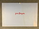a white piece of paper with red writing on it