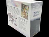 a box with a picture of a pokemon card game inside of it