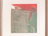 a picture of a picture of a red and green painting