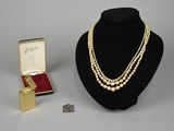 an image of a necklace and a pair of earrings on a mannequin