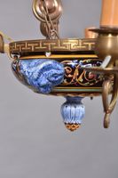 Lustre en faïence de style bellifontain à décor émaillé de r… (photo 2)