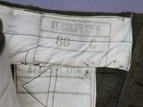 a close up of a pair of pants with a label on it