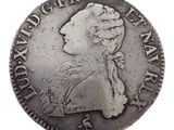 a close up of a coin on a white background