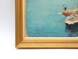 a picture of a painting hanging on the wall of a room