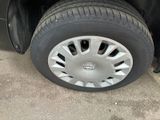 a close up of a tire on a car