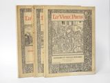 two books of life in paris with illustrations on them