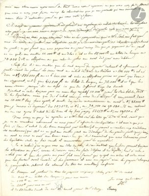 une lettre écrite à l'encre noire sur une feuille de papier