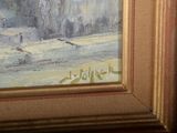 a picture of a painting on the wall of a room