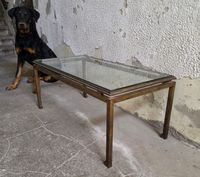 10564-89 / CH FEN 1 / Table basse design piètement en bronze… (photo 4)