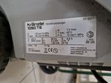 a label on the back of a motor bike
