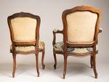 pair of louis xv style armchairs