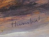 an image of a painting of a horse with a name written on it