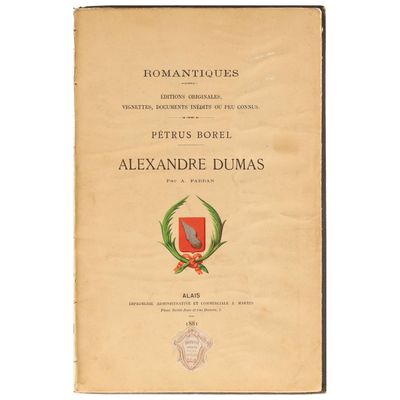la couverture d'un livre sur laquelle figure une image représentant des armoiries