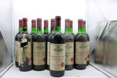1985, Ch DES ROCS, Bordeaux Supérieur; 12 bouteilles, voir p…