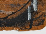 a piece of paper that has a painting on it