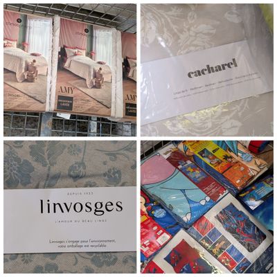 plusieurs photos d'un collage de photos représentant un lit et une chaise
