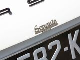 a close up of a number plate on the back of a car