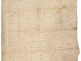 un morceau de vieux papier sur lequel on a écrit