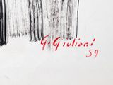 an image of a black and white drawing with red writing on it