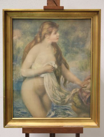 Pierre-Auguste RENOIR « Baigneuse aux cheveux longs ». Reproducti...