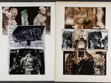 un livre ouvert sur lequel figurent plein d'images différentes