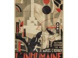 une image d'une affiche vintage représentant une femme en robe blanche
