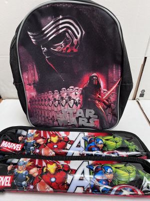star wars lunch bag with pencils and pencil case