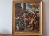 a picture of a painting on the wall of a room