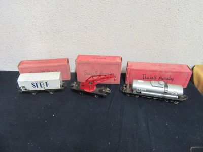 Trois Wagons Hornby Dont UN Refrigerant Ecartement O 60…