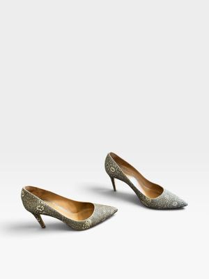 une paire de chaussures pour femme sur fond blanc