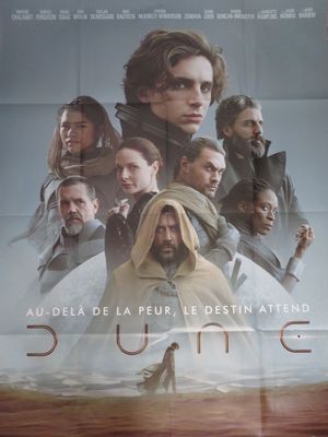 affiche de cinéma représentant un homme barbu debout devant un groupe de personnes