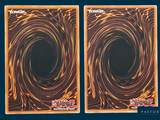 two cards that have a picture of a spiral design on them