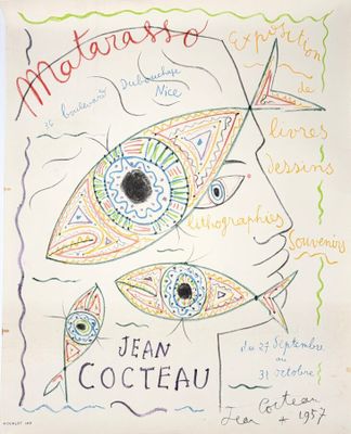 un dessin représentant un poisson sur une feuille de papier