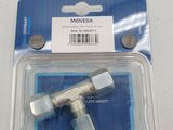 a plastic package with two screws and a piece of metal