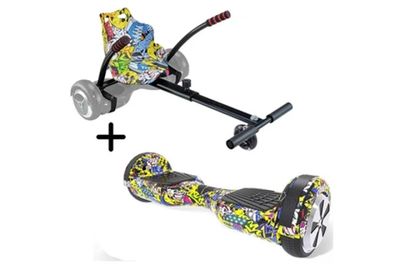 deux survols représentant un skateboard et un skateboard sur fond blanc