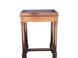 an image of a wooden table with a drawer on it