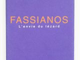 a purple book with orange lettering on it and a white background
