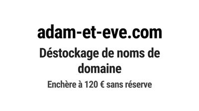 Nom de domaine adam-et-eve.com.