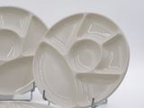 two plates that are sitting on top of each other