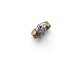 a diamond single - stone ring, by van cleef
