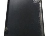 an image of a black tray on a white background