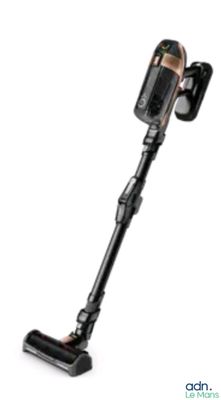 a close up of a vacuum cleaner on a white background