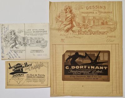 Albert et Gaston Dorfinant dit Dorfi (1881-1976) - Lot de 3 …