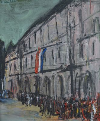 Erich SCHMID (1908-1984) La Mairie, 1975 - Photo 1