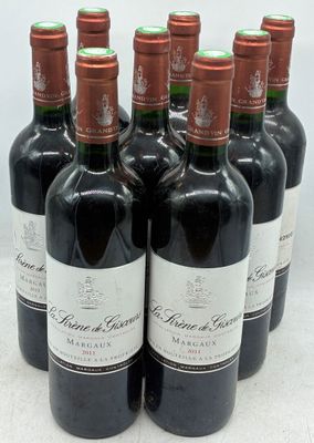 8 bouteilles de Margaux, La sirène de Giscours, 2011 - Photo 1